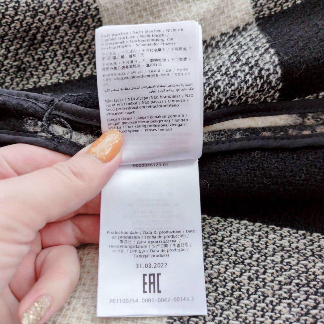 ◾︎入手困難◾︎ レッドヴァレンティノ ダブルブレストケープコート チェック 38