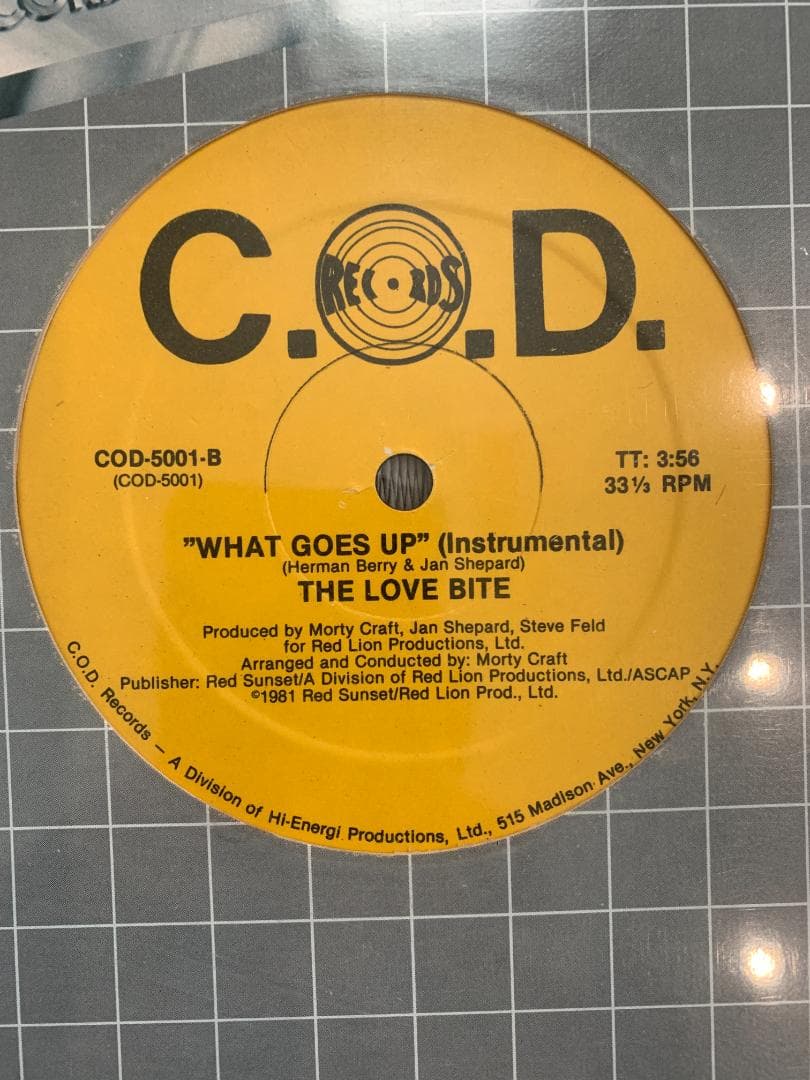 洋楽 THE LOVE BITE WHAT GOES UP COD-5001