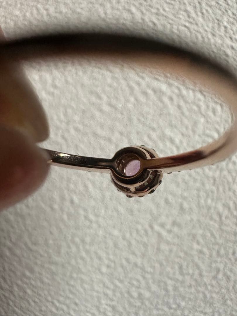 無*き様 パパラチアサファイア パライバトルマリン リング k18 PG