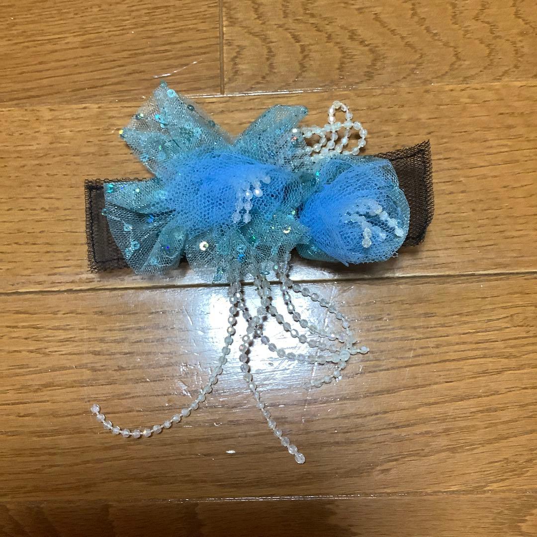 バレエ衣装　チュチュ　水色　頭飾り付き