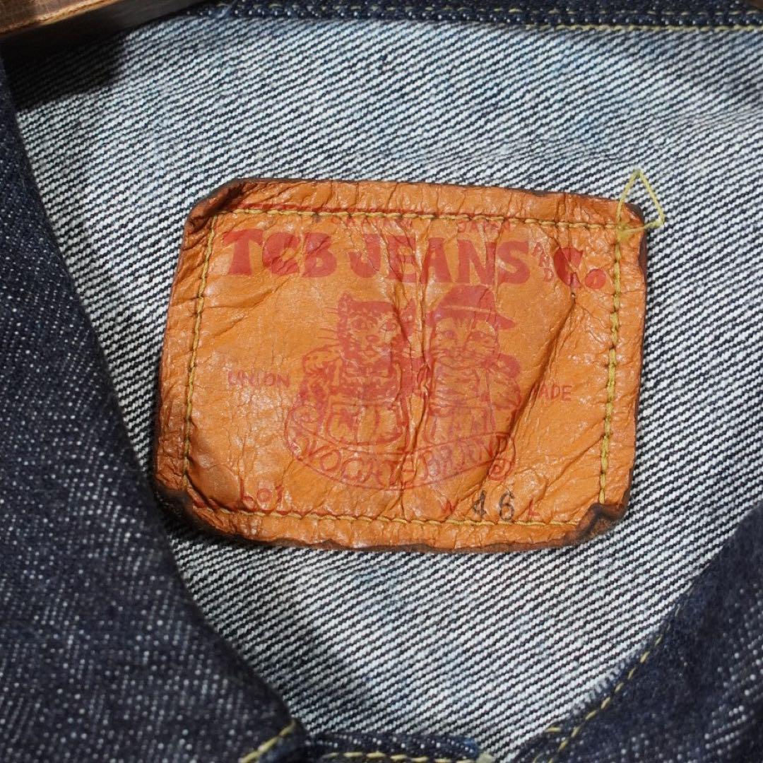 濃紺 《TCB jeans》大戦モデル(46)Gジャン Tバック 1st 月桂樹