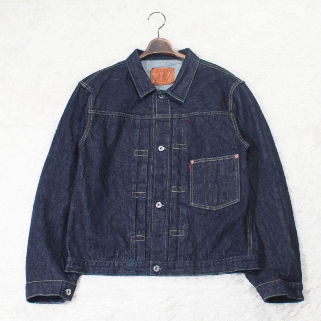 濃紺 《TCB jeans》大戦モデル(46)Gジャン Tバック 1st 月桂樹