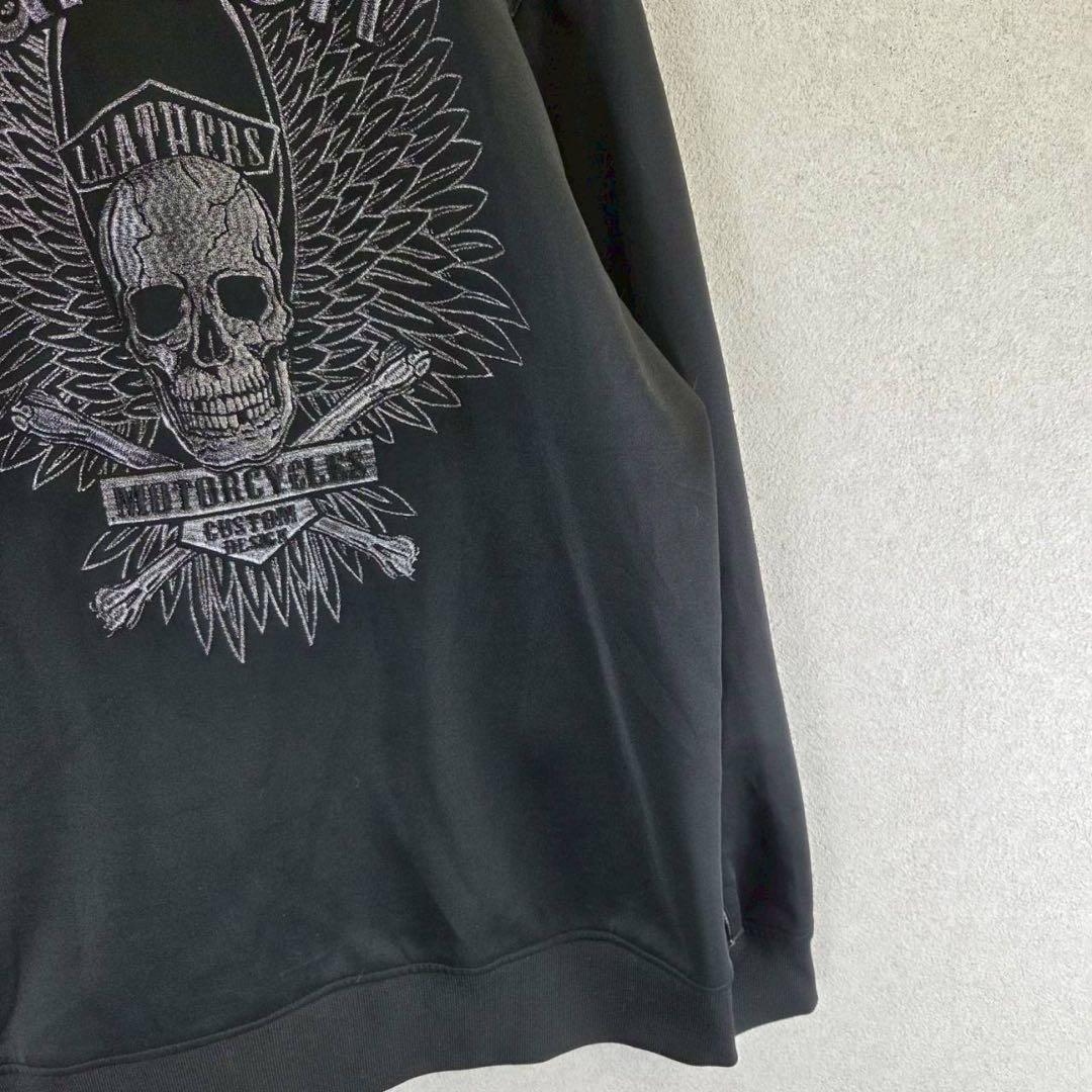 ジャケット・アウター VANSON skull feather logo track jacket