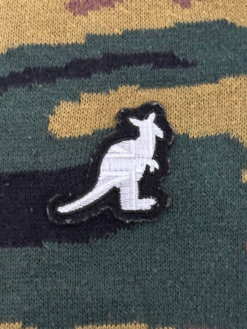 【激レア/AKM】KANGOLF（カンゴルフ）カモフラ Vネックニット M