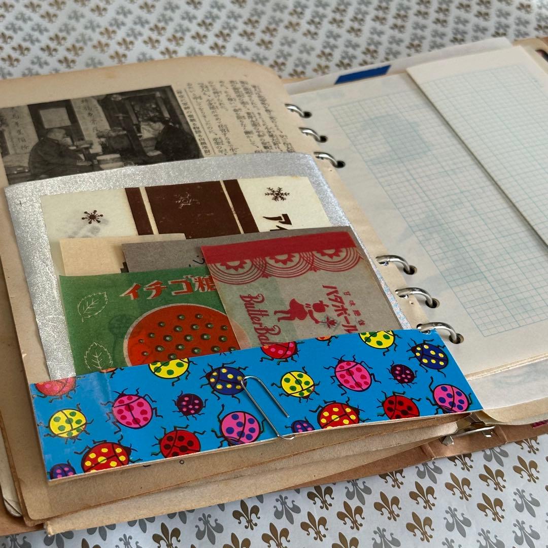 昭和レトロ6穴バインダージャンクジャーナル【153】おすそ分けファイル 紙もの
