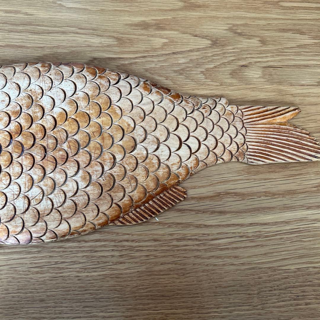 イギリスアンティーク　魚のカッティングボード