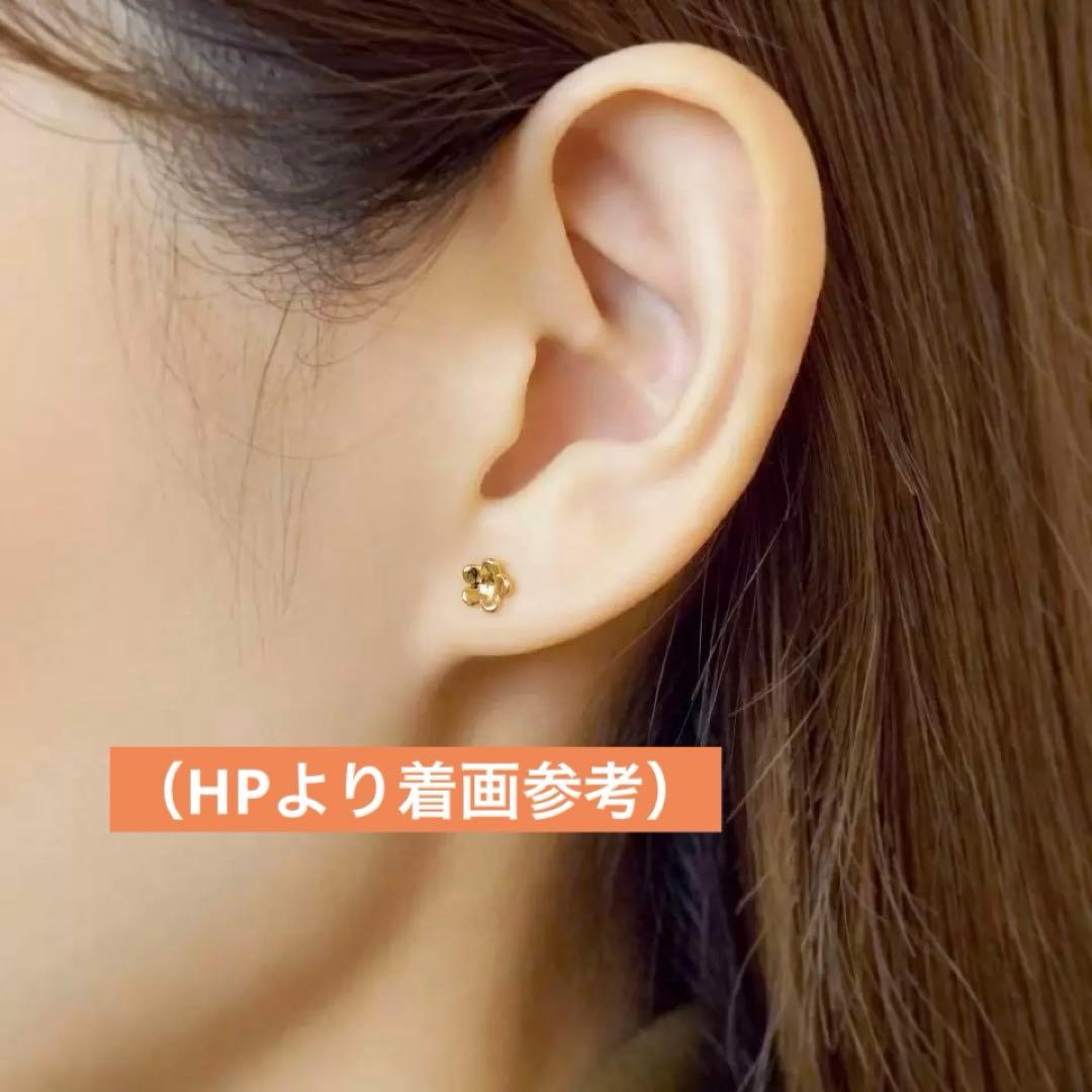 【片耳・K18】TAKE-UP フラワーセカンドピアス