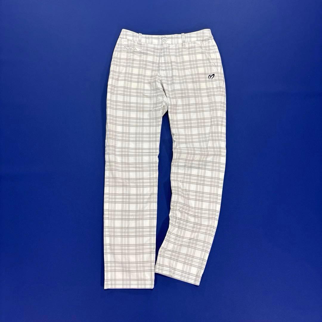 マスターバニーエディション　0/S ロングパンツ　ホワイト系　チェック柄
