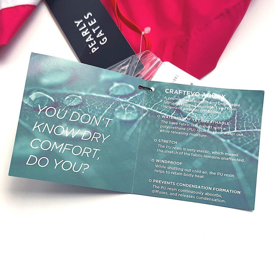 637 パーリーゲイツ ビックロゴレインワンピース定価44000円 ピンク 0