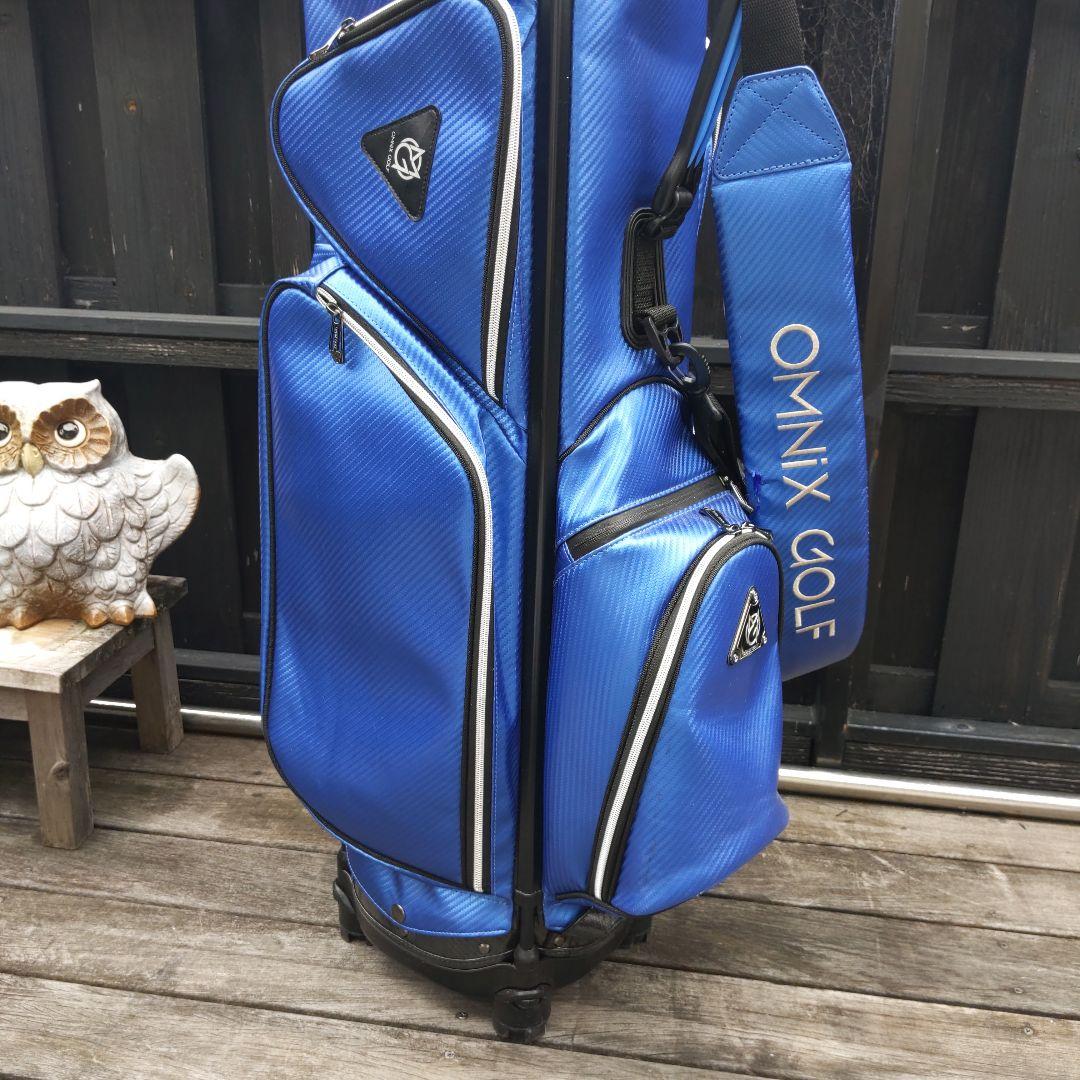 OMNIX GOLF キャディバッグ 青