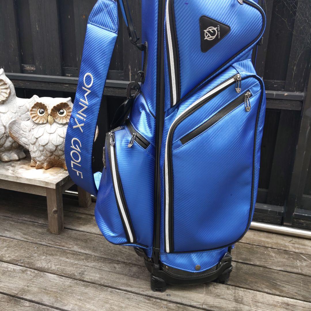 OMNIX GOLF キャディバッグ 青