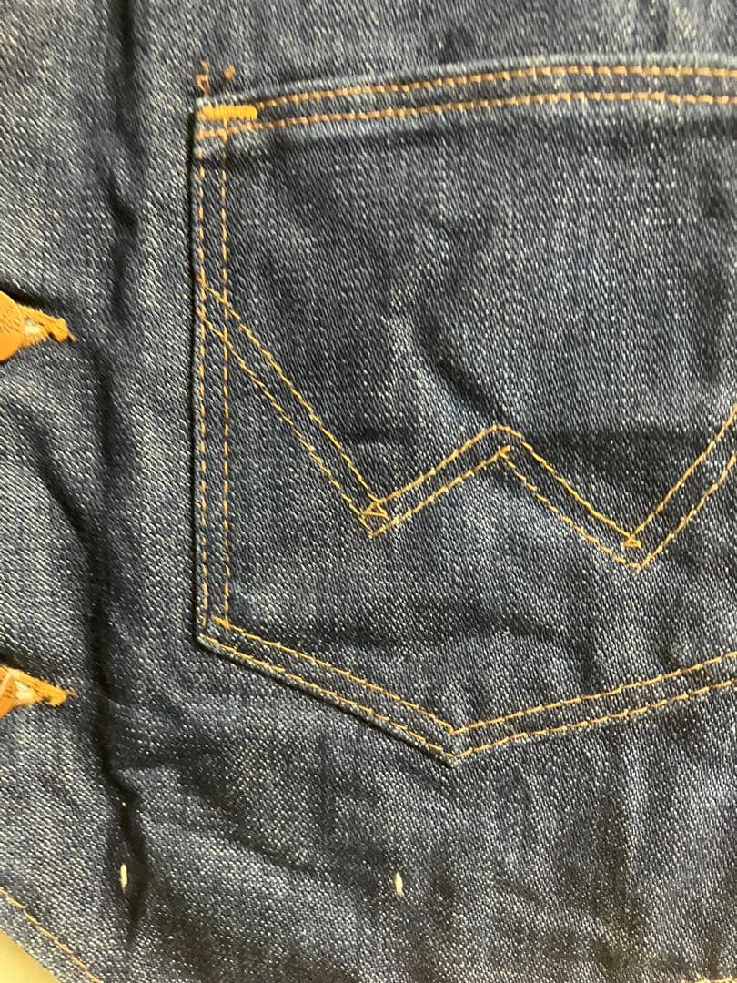 値下げ‼️80'wranglerデニムボアベスト L 筆記体黒タグUSA