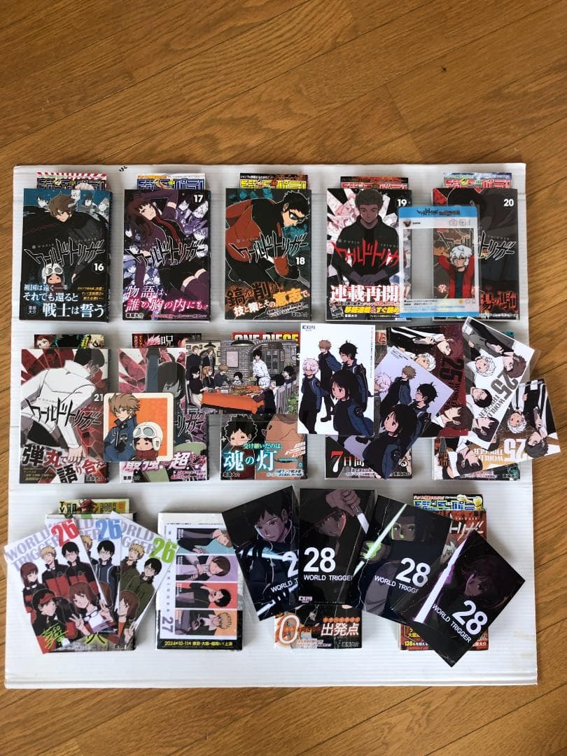 美品　ワールドトリガー　全巻　初版　帯　冊子　特典　ポスト　カード　イラスト