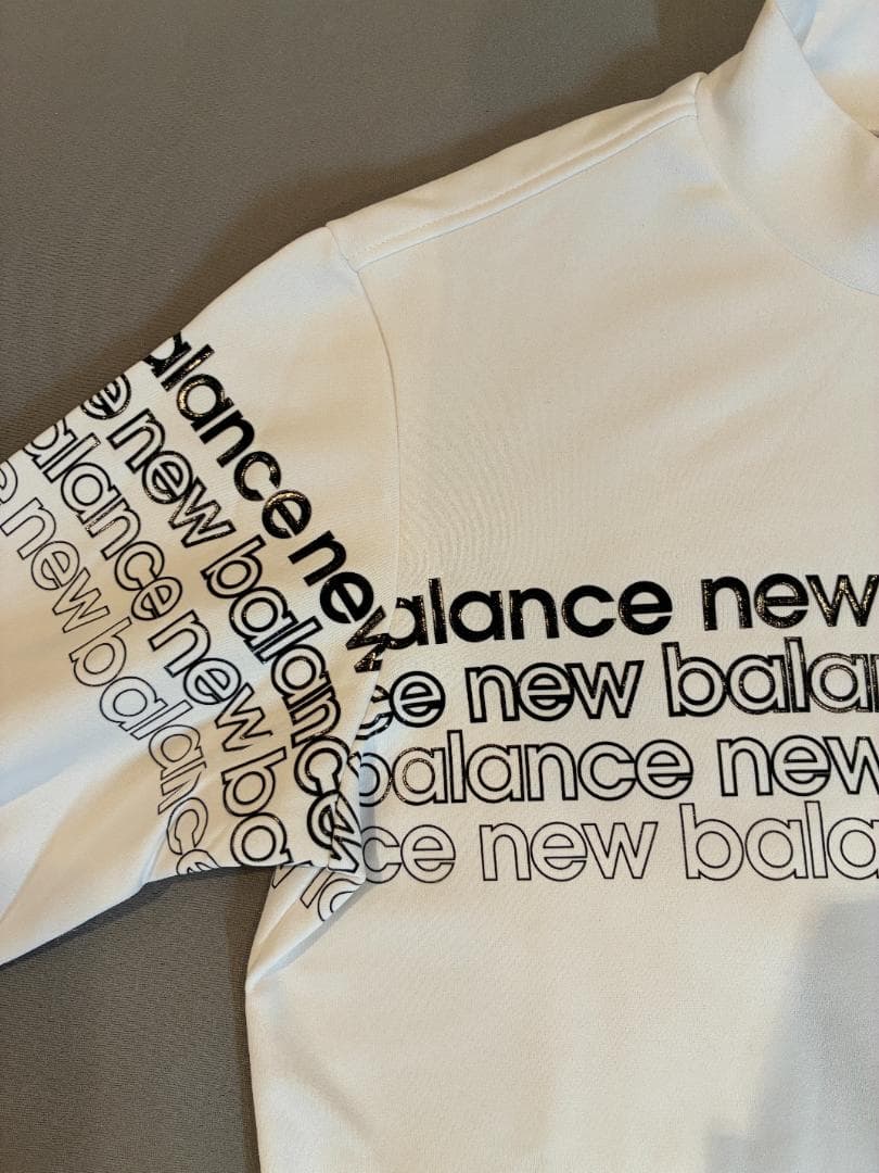 【新品】ニューバランス ゴルフウェア 長袖モックネック ホワイト