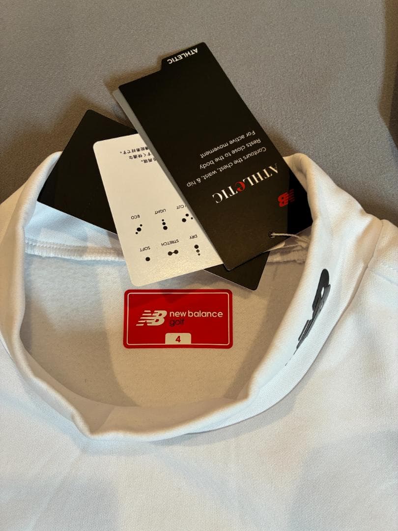 【新品】ニューバランス ゴルフウェア 長袖モックネック ホワイト