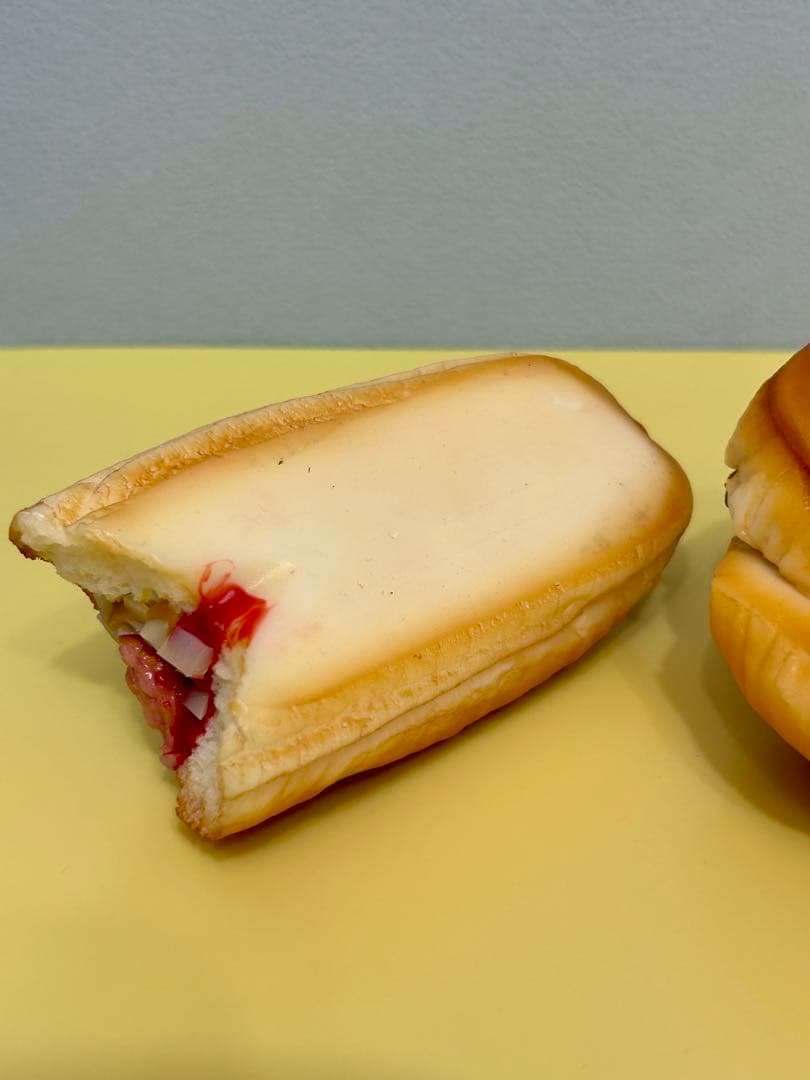 食品サンプル　食べかけハンバーガー　ホットドッグ　コーラジュース