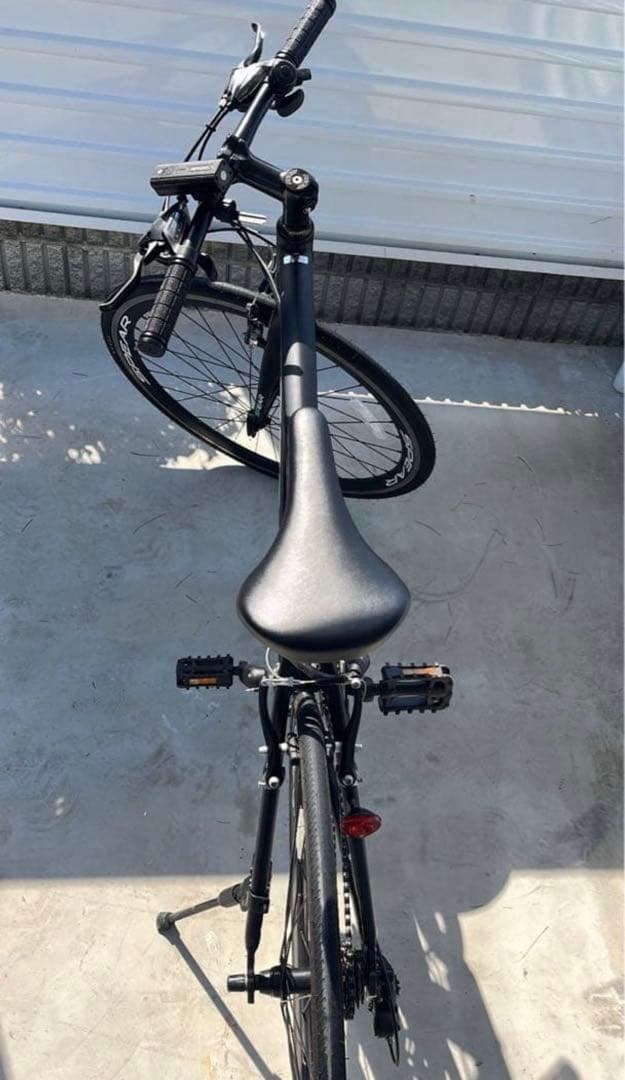 自転車 本体 クロスバイク シマノ 変速 21段 マットブラック