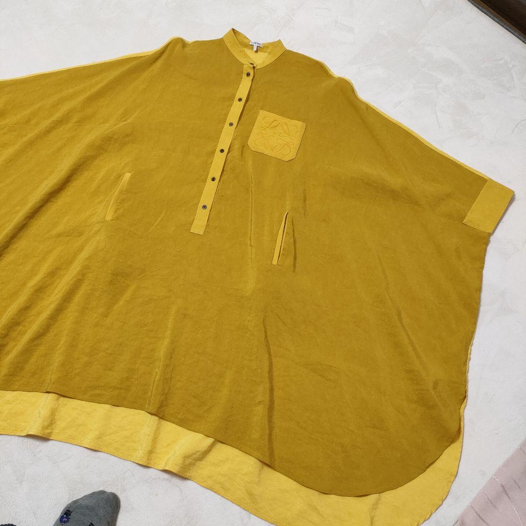 ロエベ　LOEWE　ワンピース　シャツワンピース　刺繍LOEWEロゴ