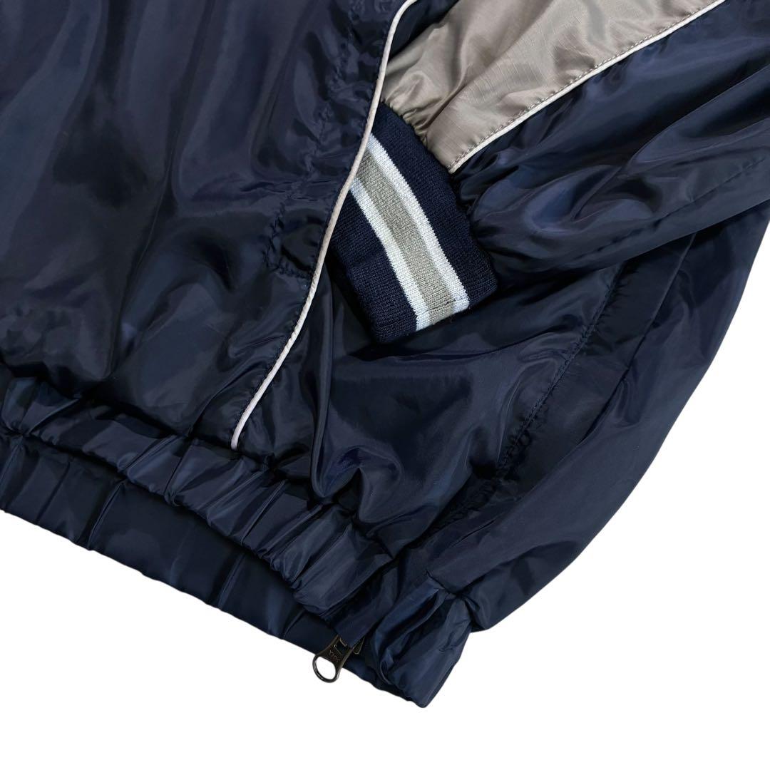 90s G-Ⅲ ニューヨークヤンキース ナイロンピステ XXL 紺 グレー