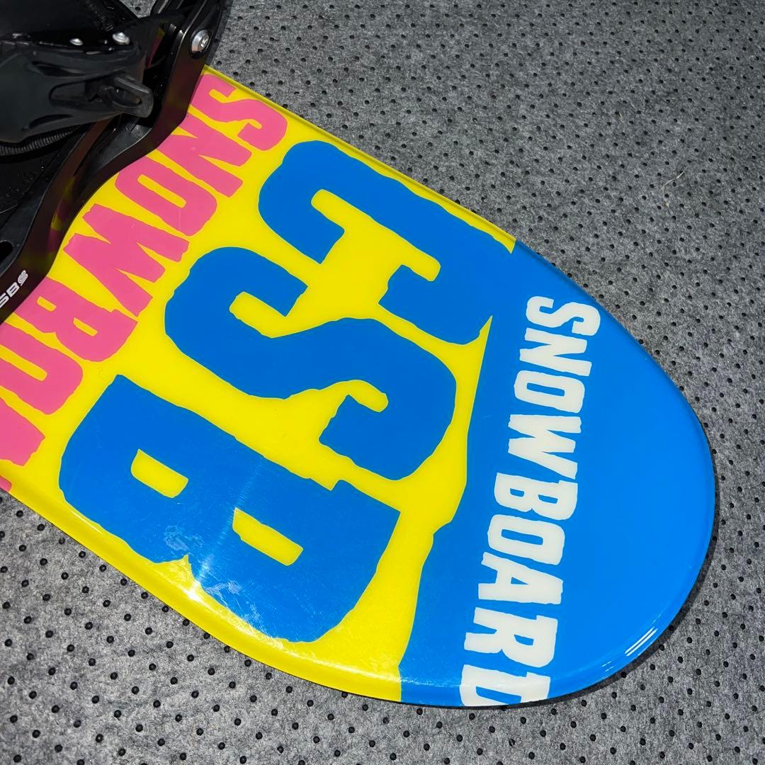 5回使用 キッズスノーボード 120cm CSB＋バイン＋ダイヤルブーツ