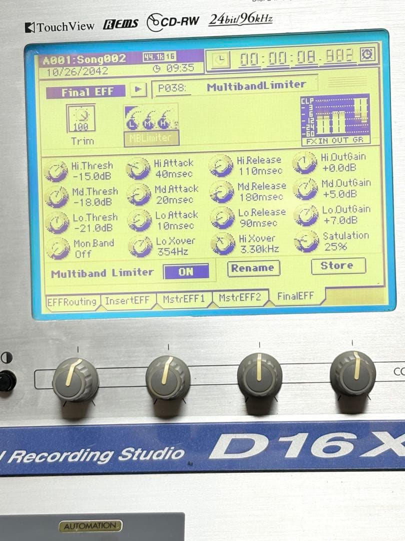 KORG デジタルマルチトラックレコーダー　MTR D16XD