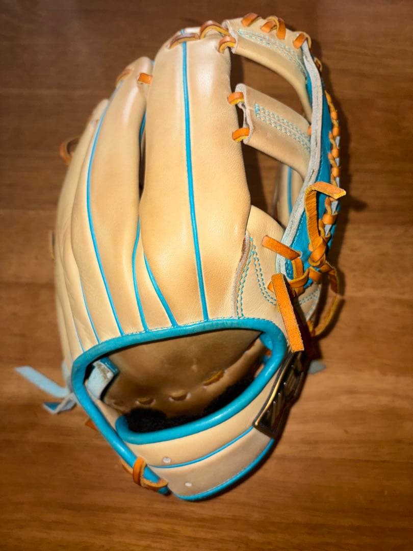 即購入可 値下げ不可　ZETT プロステイタス 軟式グローブ アイボリー/ブルー