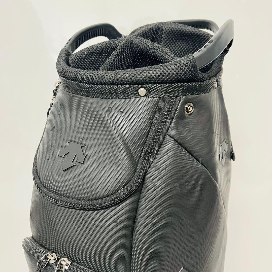 DESCENTE デサント　キャディバッグ　キャディバック　ゴルフバッグ　黒