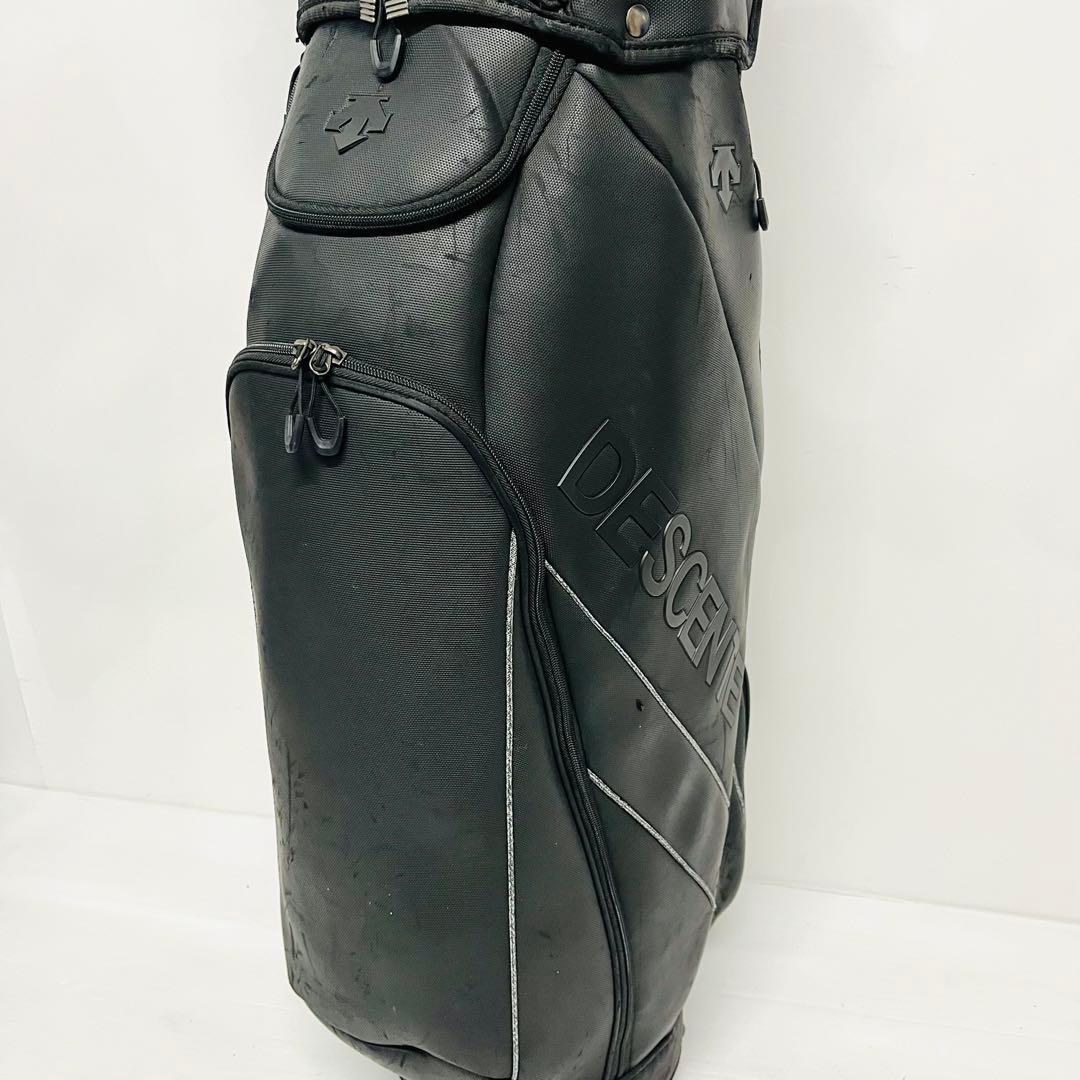DESCENTE デサント　キャディバッグ　キャディバック　ゴルフバッグ　黒