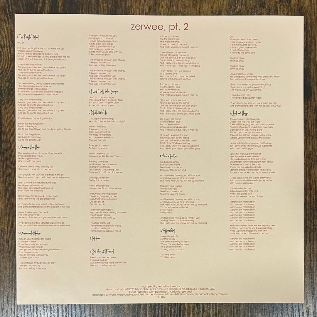 洋楽 Billy Cobb / Zerwee Pt.2