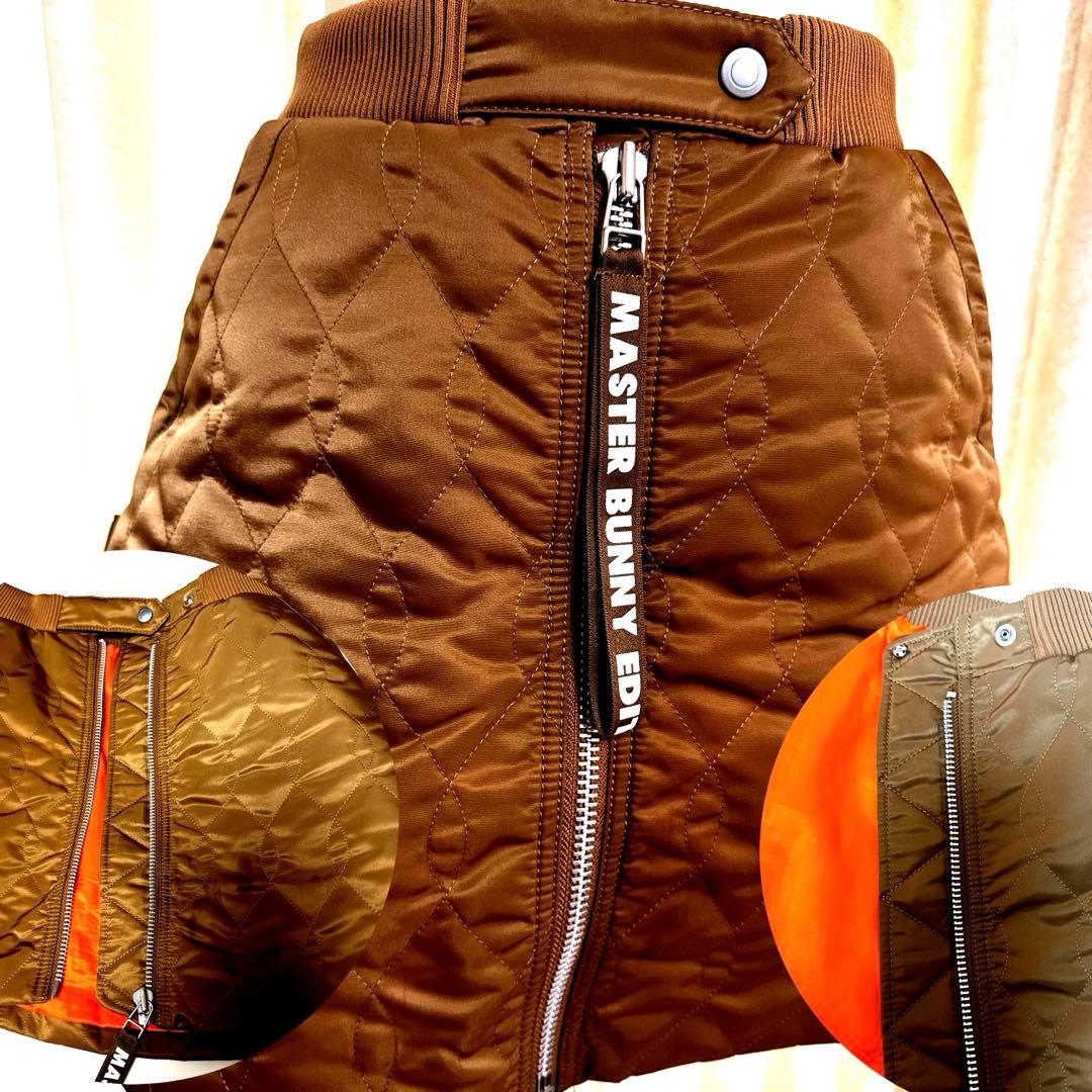 ★マスターバニー★ナイロンツイル☆Aラインジャケット中綿スカートセットアップ