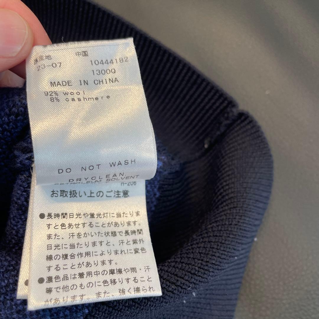 PEARLY GATES カシミヤブレンド ジャガード ニットパーカー サイズ6