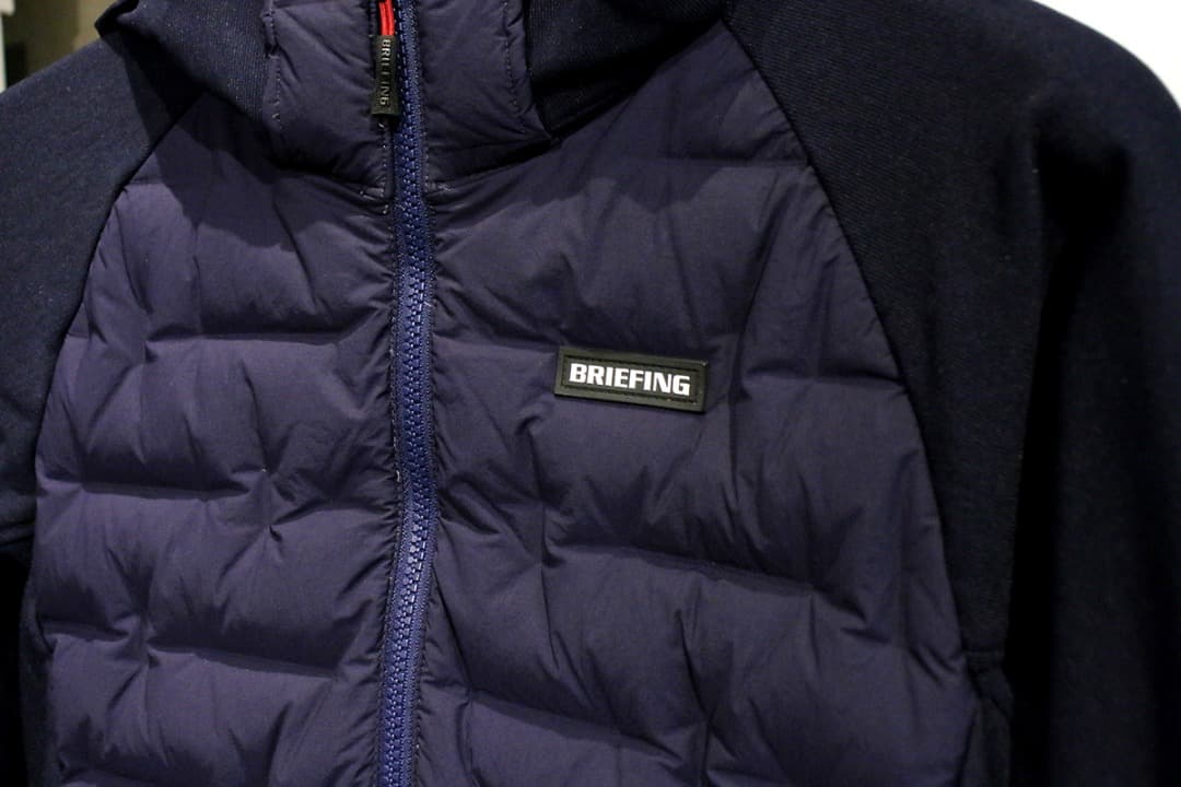 ひろろブリーフィングゴルフ ハイブリッドダウンパーカ　ネイビー メンズ S