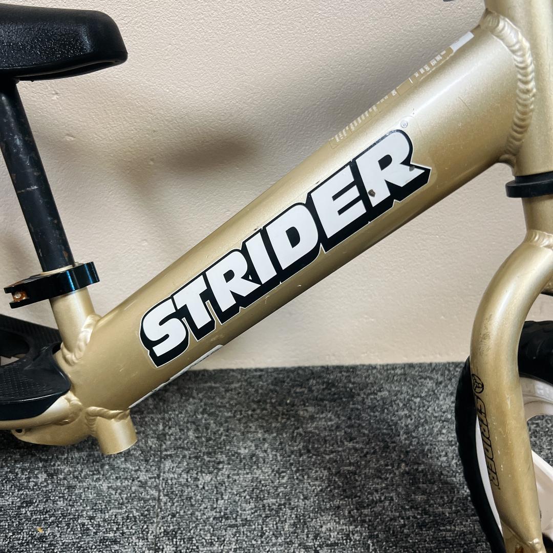 【良品】STRIDER 12 PRO ゴールド バランスバイク