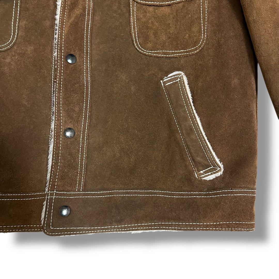 希少 70s JCPenney 内ボア トラッカー スウェードジャケット