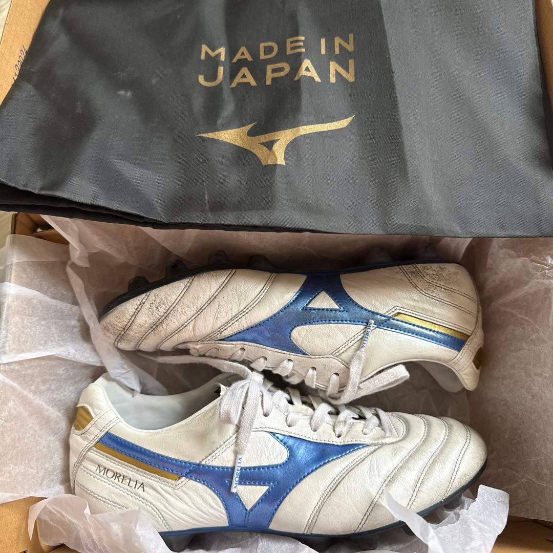 ゆ*け様 Mizuno Morelia II Japan 25.0cm ホワイト