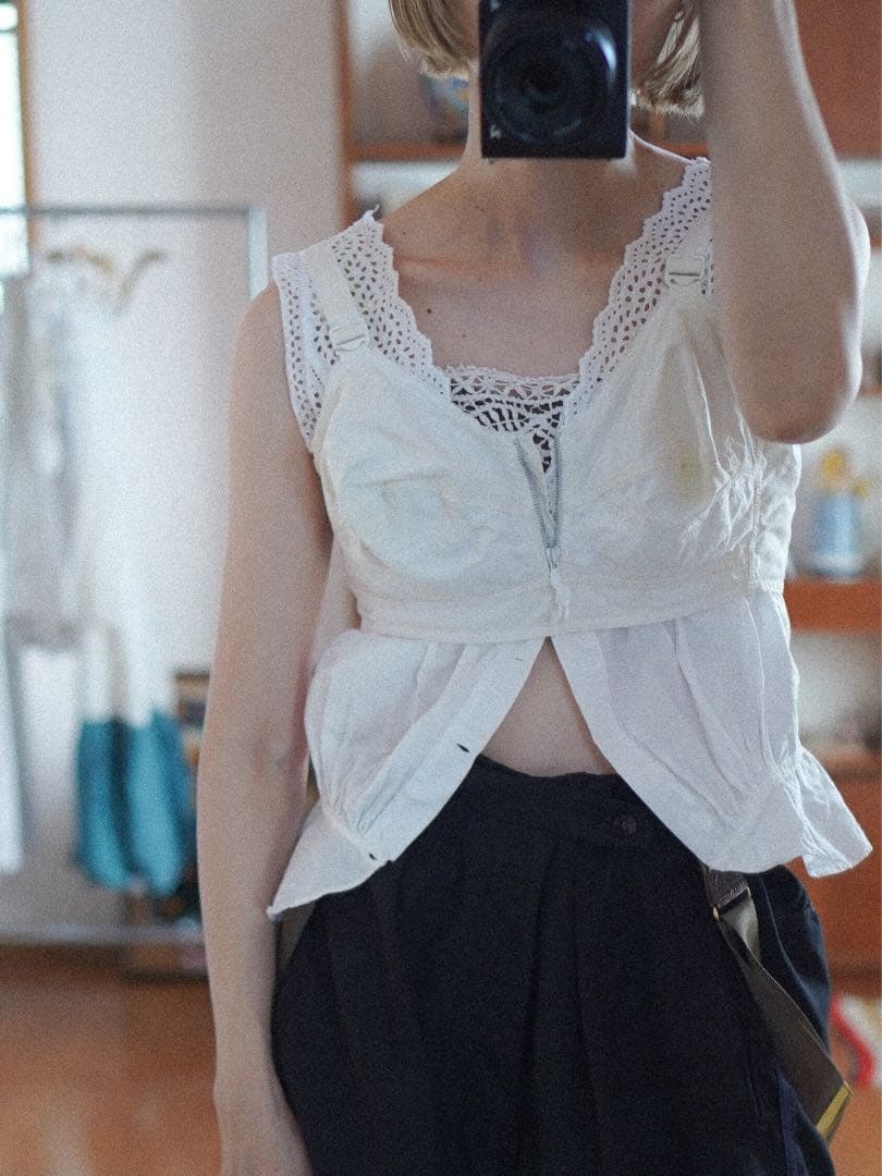 vintage コットン ビスチェ ビンテージ 古着