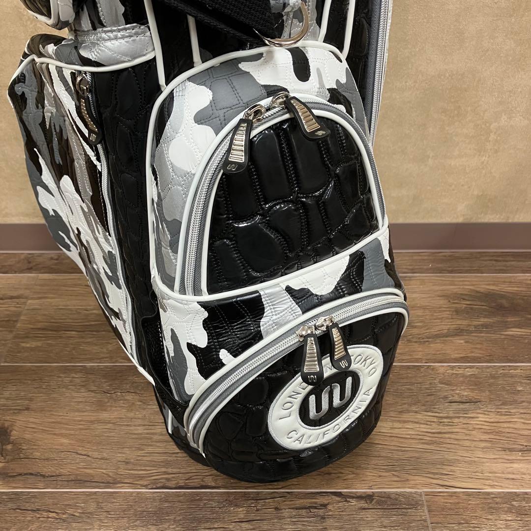 美品 OUUL オウル スタンド キャディバッグ アリゲーター カモ 9.5型