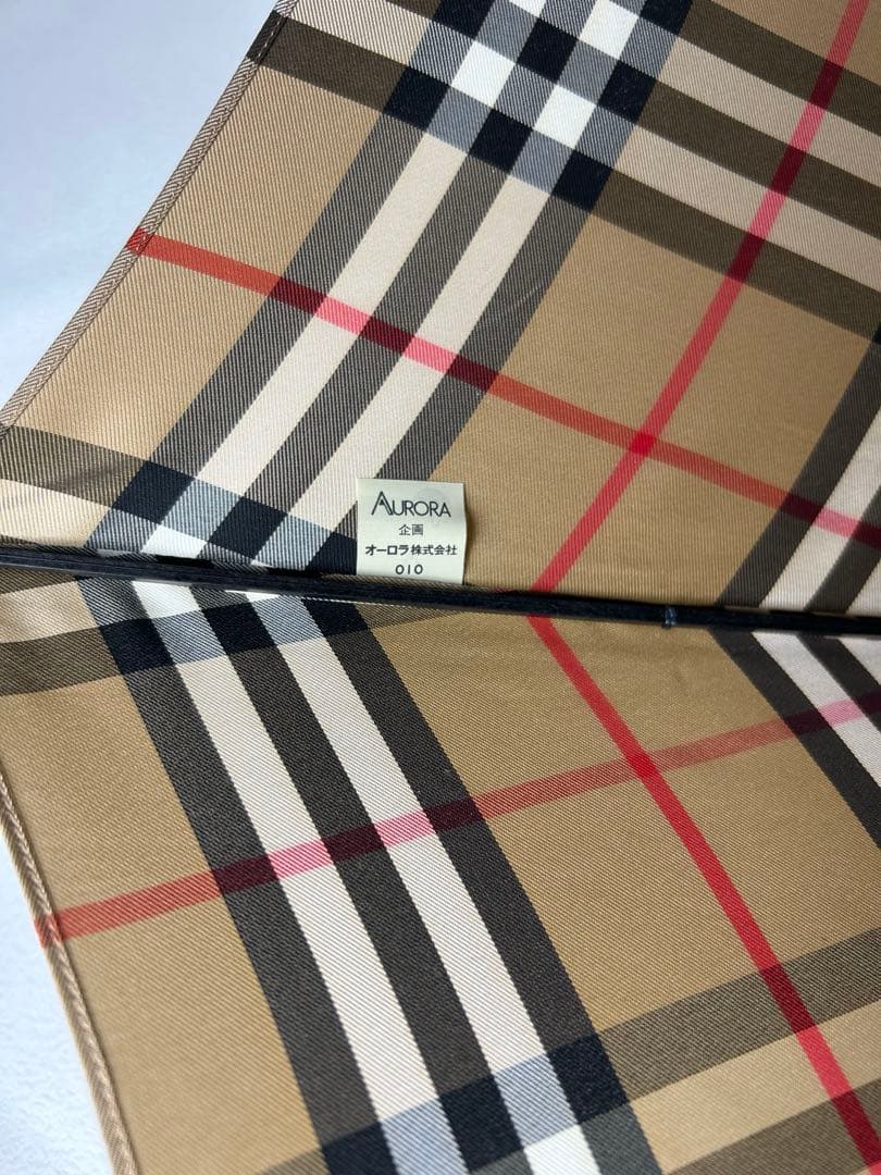 匿名配送 BURBERRY 折り畳み傘 ノバチェック