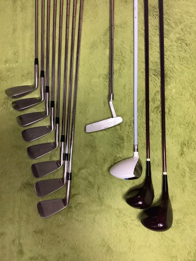レディース　ゴルフクラブ　マルマン他12本セット　キャディバッグ付