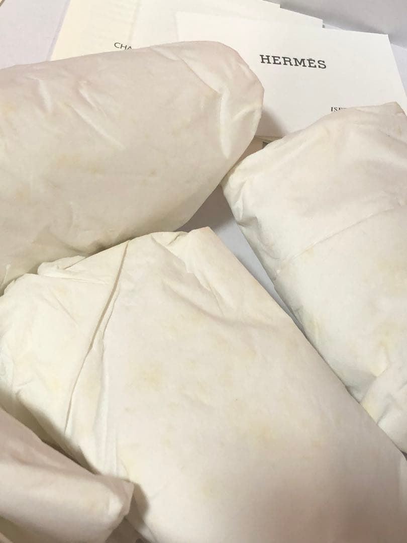 エルメス　シューズ空箱　保存袋　付属品　ポリード27対応　オレンジボックス080