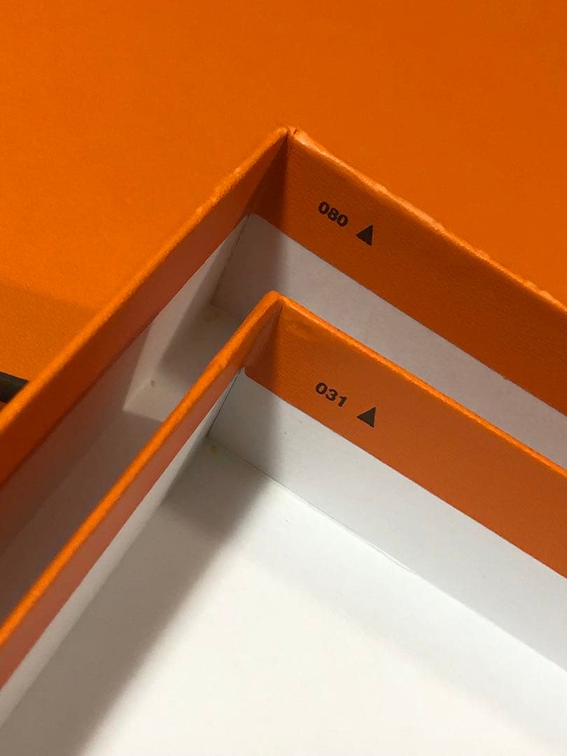 エルメス　シューズ空箱　保存袋　付属品　ポリード27対応　オレンジボックス080