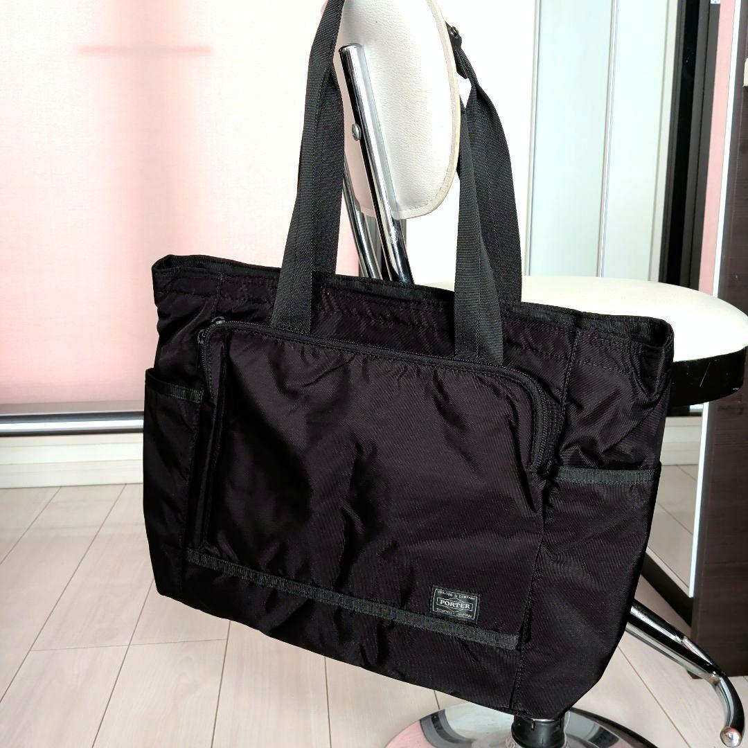 新品 タグ付き PORTER FLASH トートバッグ ブラック