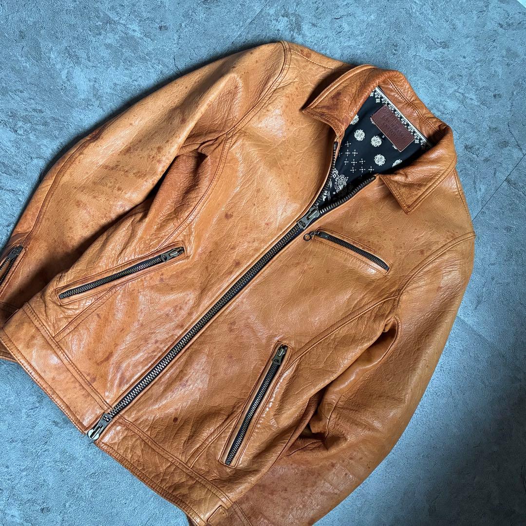 00s JACKROSE シングルライダースジャケット 山羊革 お兄系 y2k