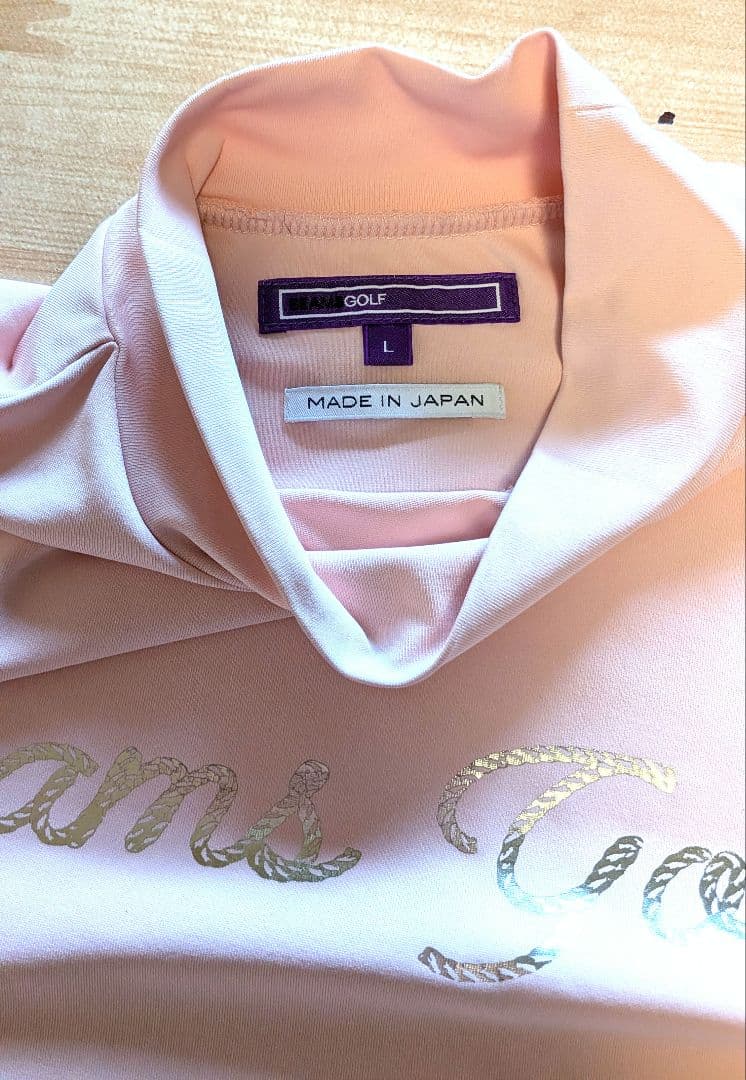 Beams Golf ピンク ハイネックシャツ　ビームスゴルフ