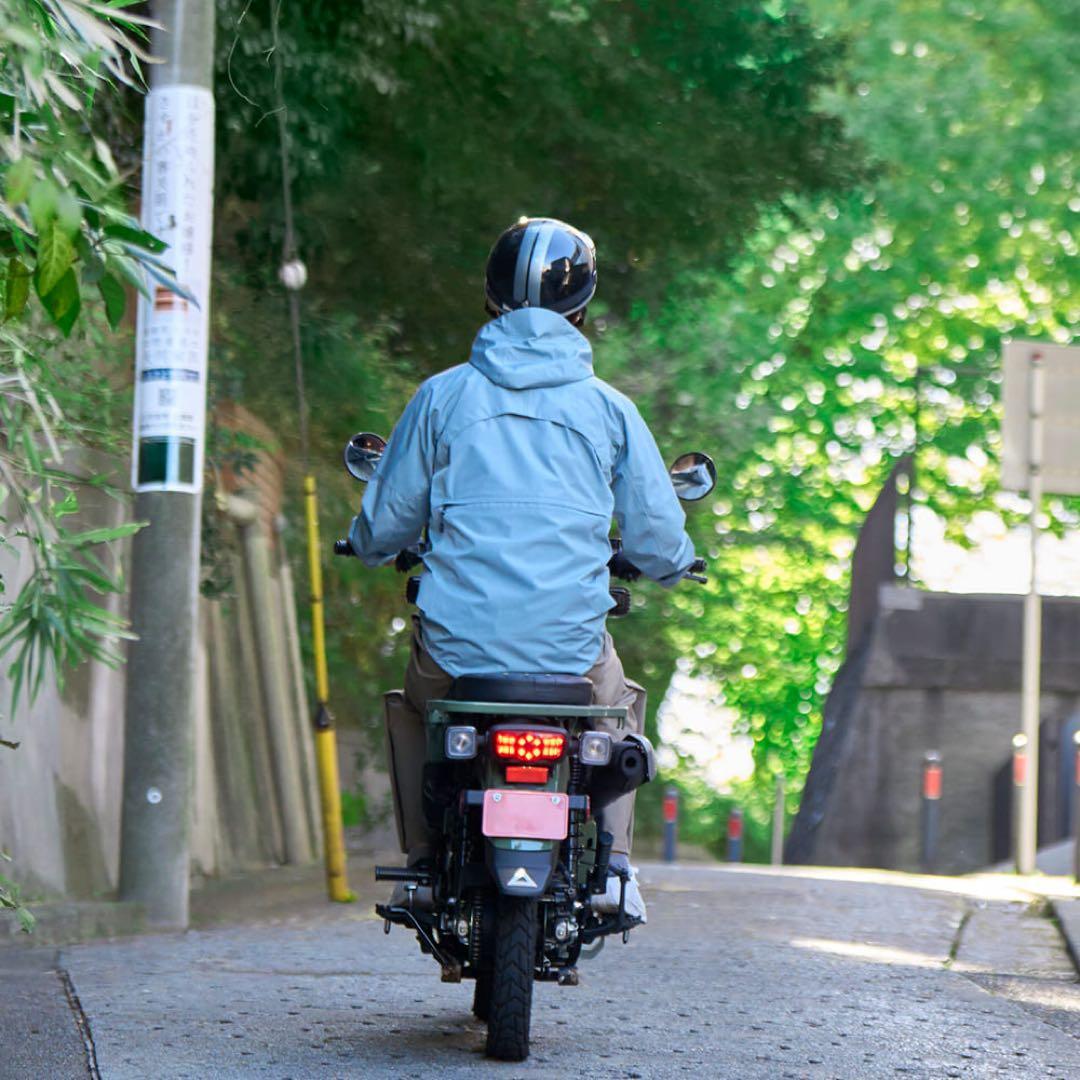 ワークマン　イナレムプレミアムレインジャケットライディングモデル　ブルー3L