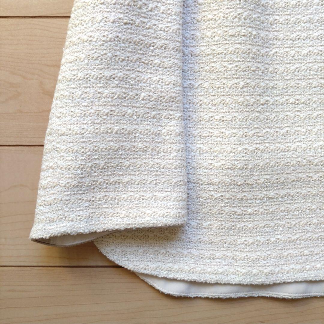 ★未使用★自由区 38 ツイード ブラウス トップス カットソー セレモニー ③