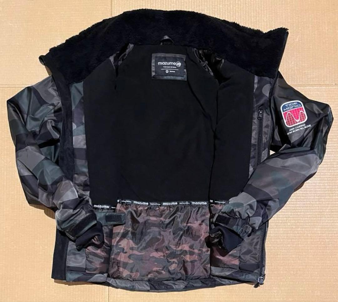 MAZUME マズメ TIDE MANIA 迷彩 M パーカー欠品 釣り 防寒