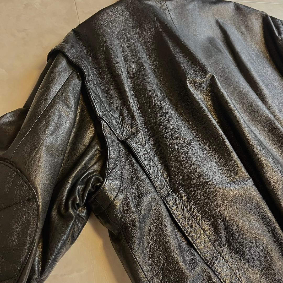 GRANVALTA ペッカリー 本革フライトジャケットレザージャケット 黒 50