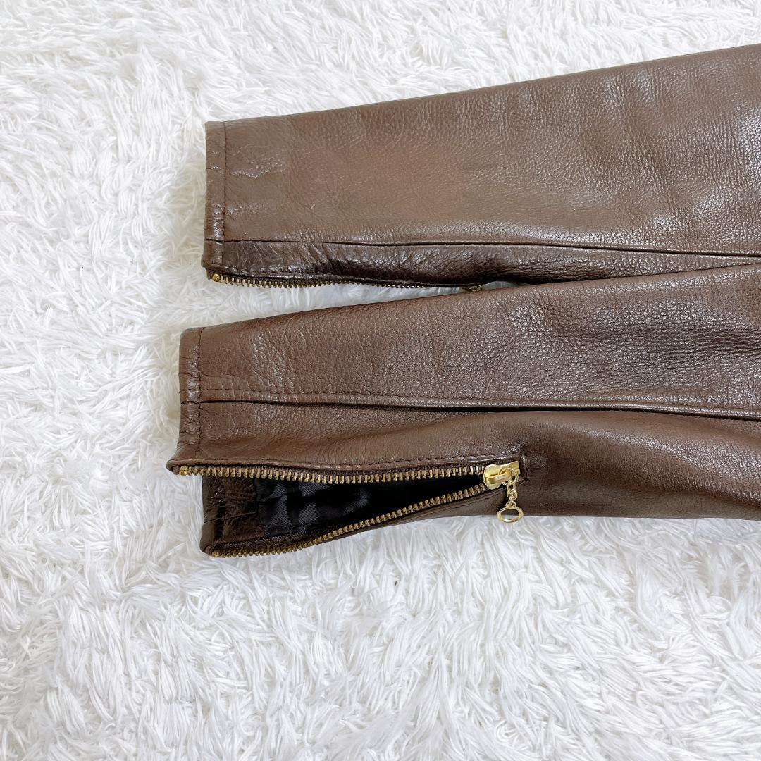 【美品】USA製 ビームスプラス レザーライダースジャケットTALONジップ M