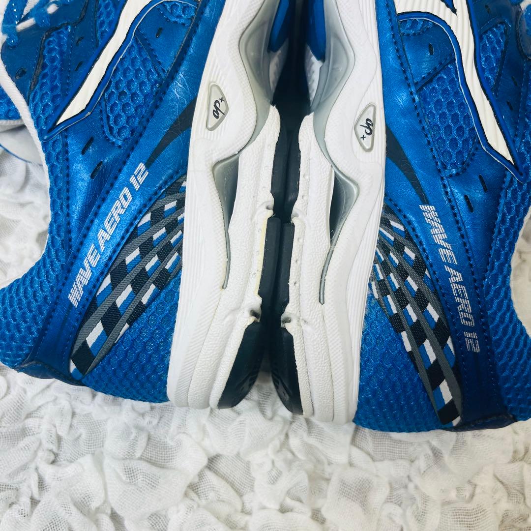 MIZUNOミズノランニングシューズ26青ブルー軽量メッシュ陸上マラソン完売品